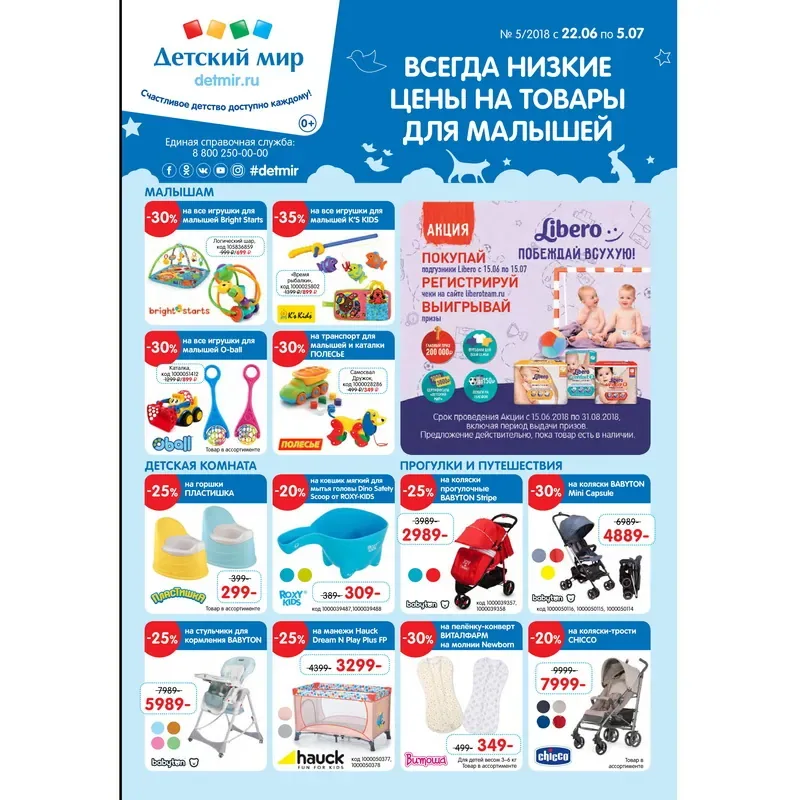 Всегда низкие цены на товары для малышей в «Детском мире»!
