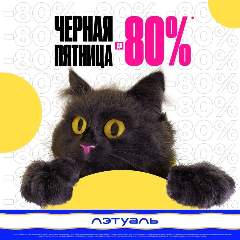 Черная Пятница! Скидки до 80% в ЛЭтуаль!