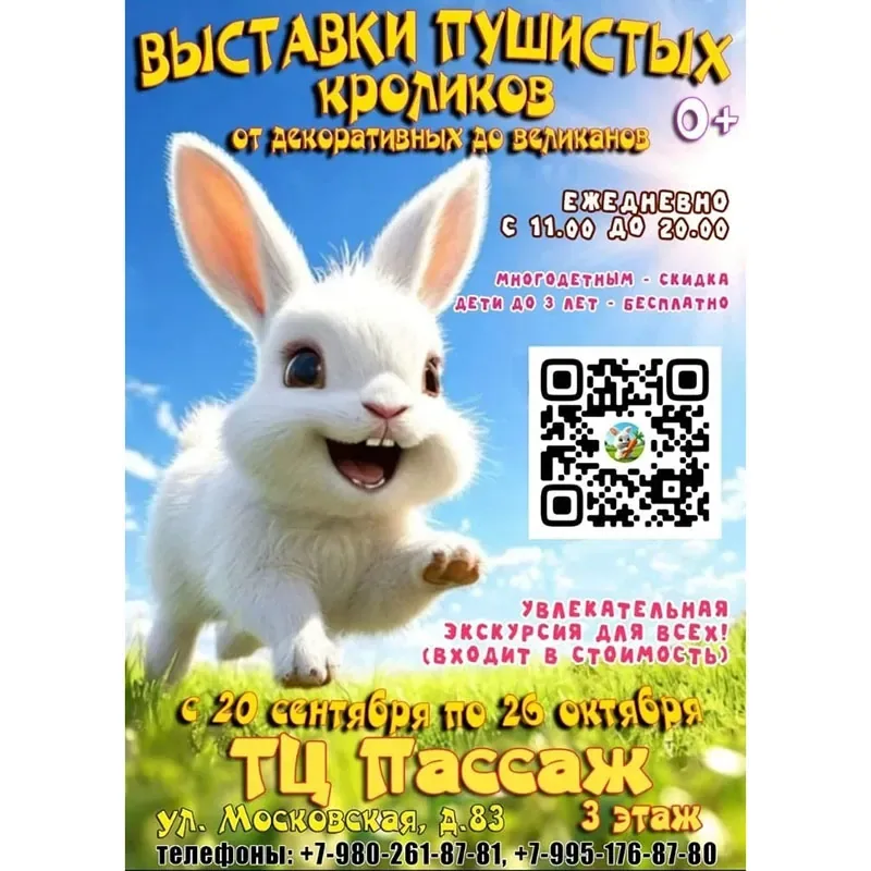 Выставка пушистых кроликов в ТЦ «Пассаж»