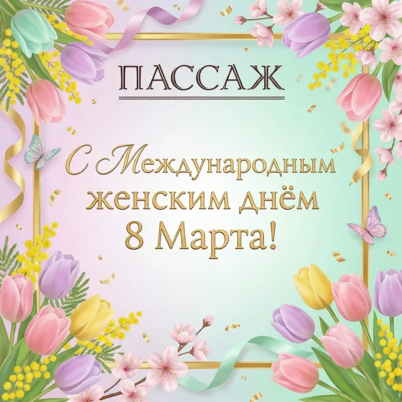 С международным женским днем 8 Марта!